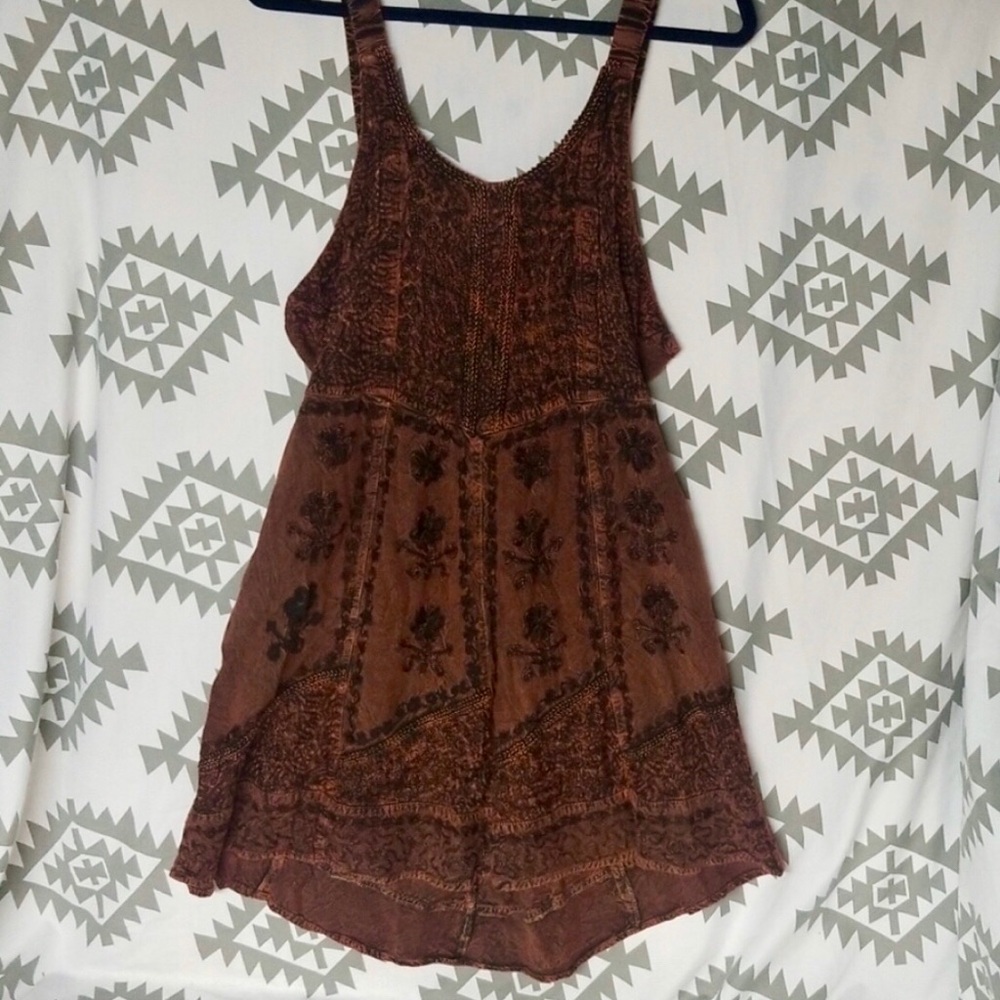 Gorgeous Boho rust colored dress